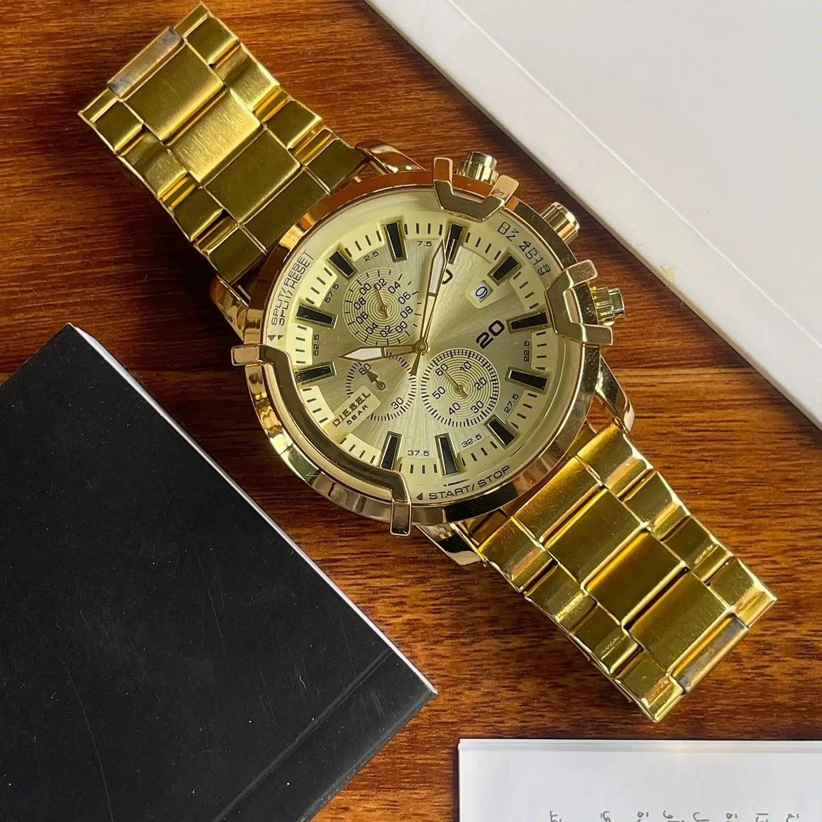 Branded 5 BAR Golden Metal Collection For Men » Mega Fashion