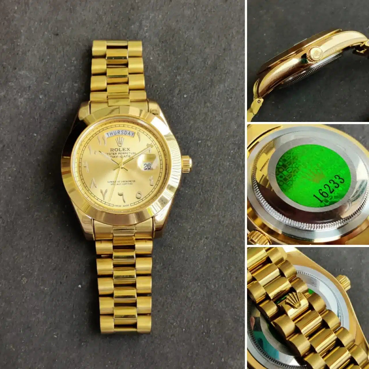 Branded Gold Arabic Day-Date For Men's » Mega Fashion