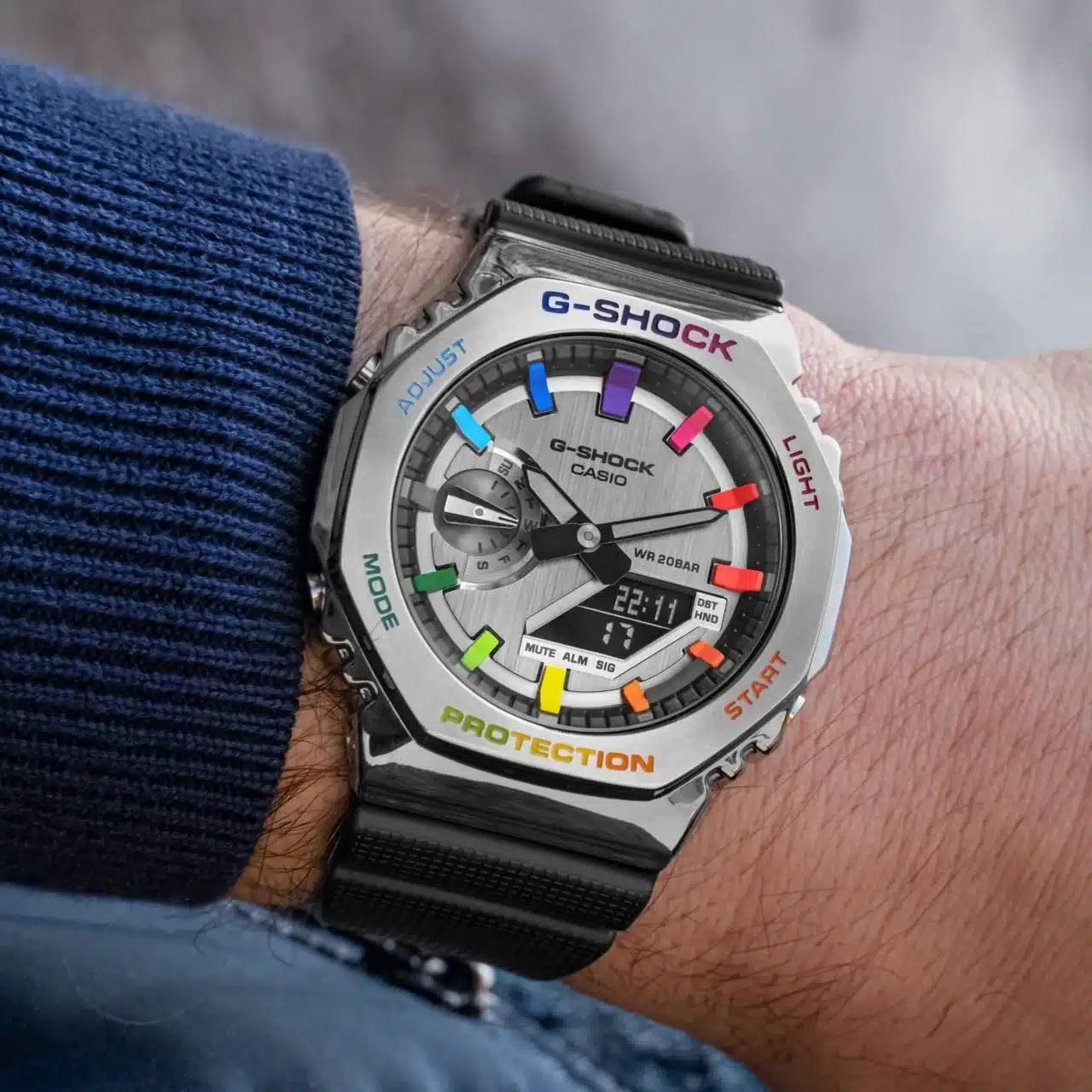 Branded GA2100 Rainbow eidtion colour For Men » Mega Fashion