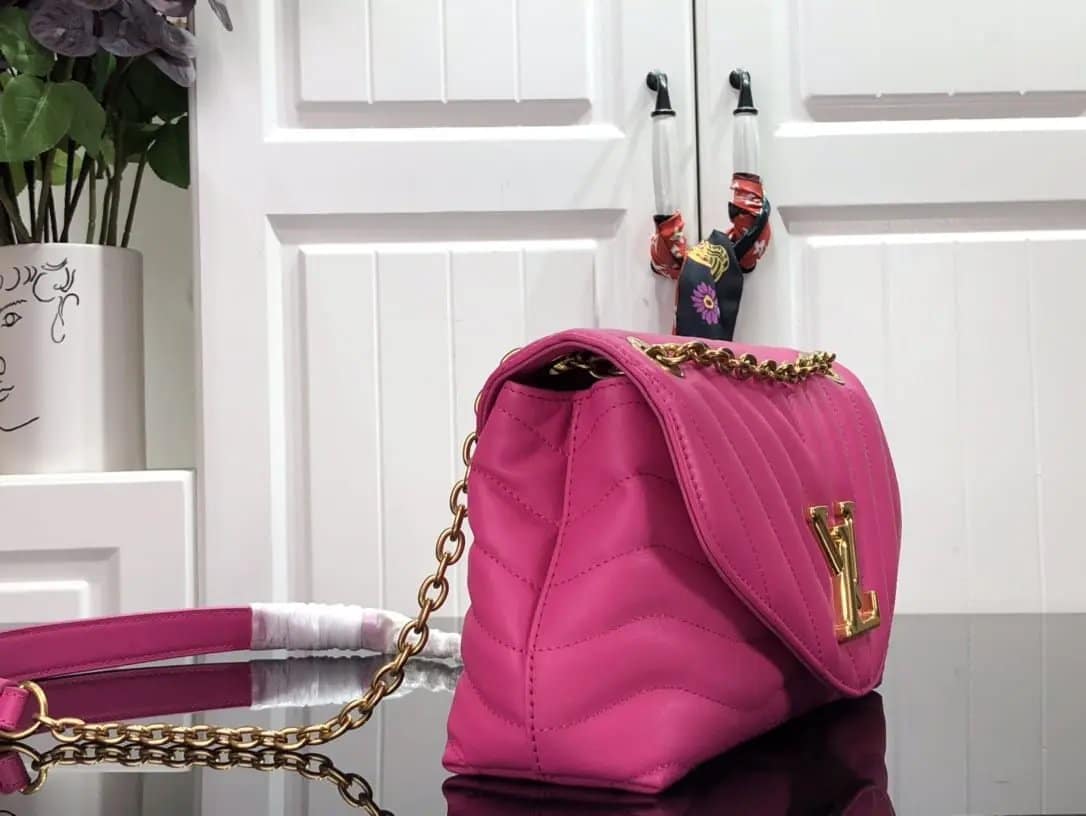 LV Pink chain shoulder sling bag
