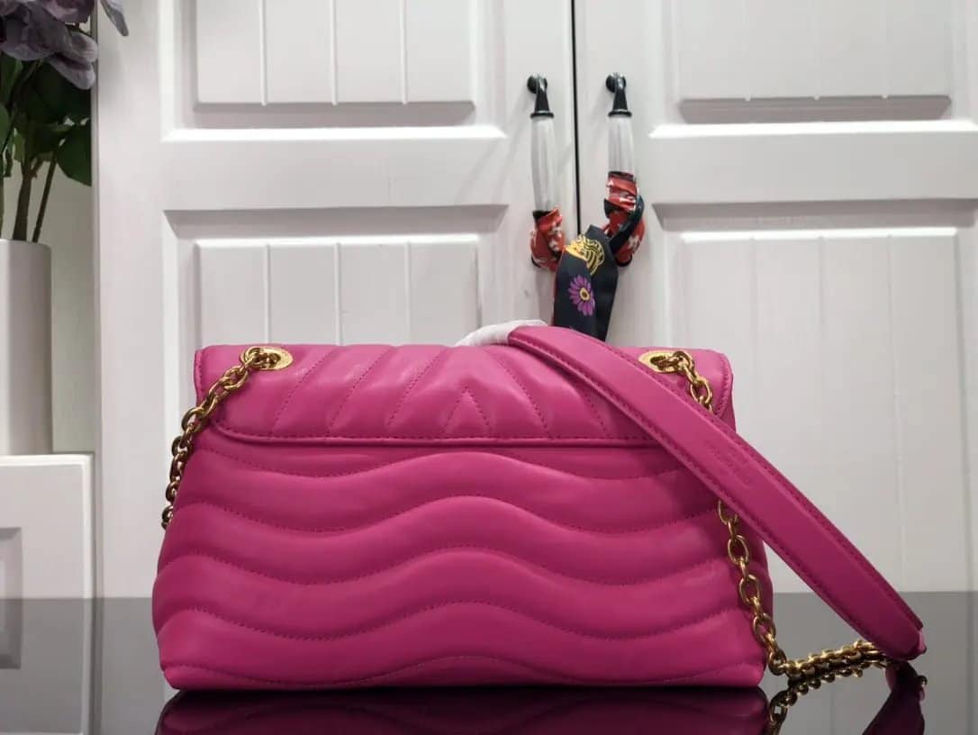 LV Pink chain shoulder sling bag