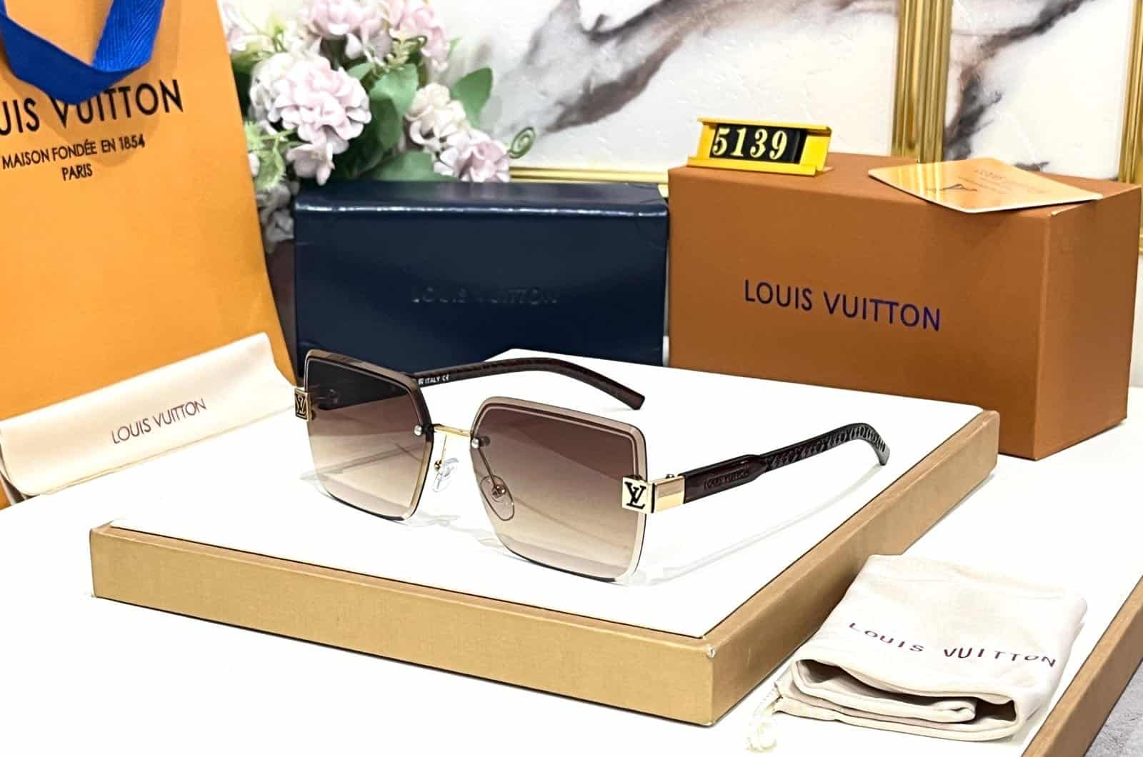 Louis Vuitton Sunglasses Frameless For Men Black
