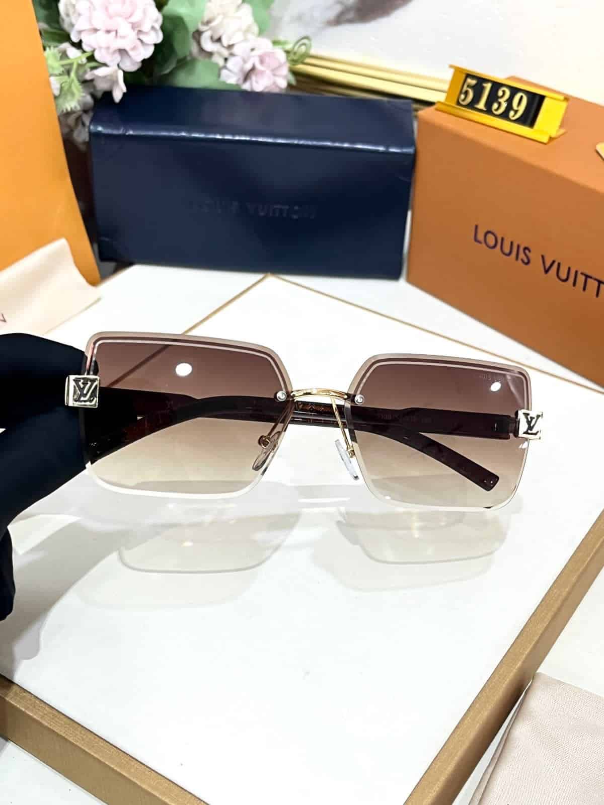 Louis Vuitton Sunglasses Frameless For Men Black