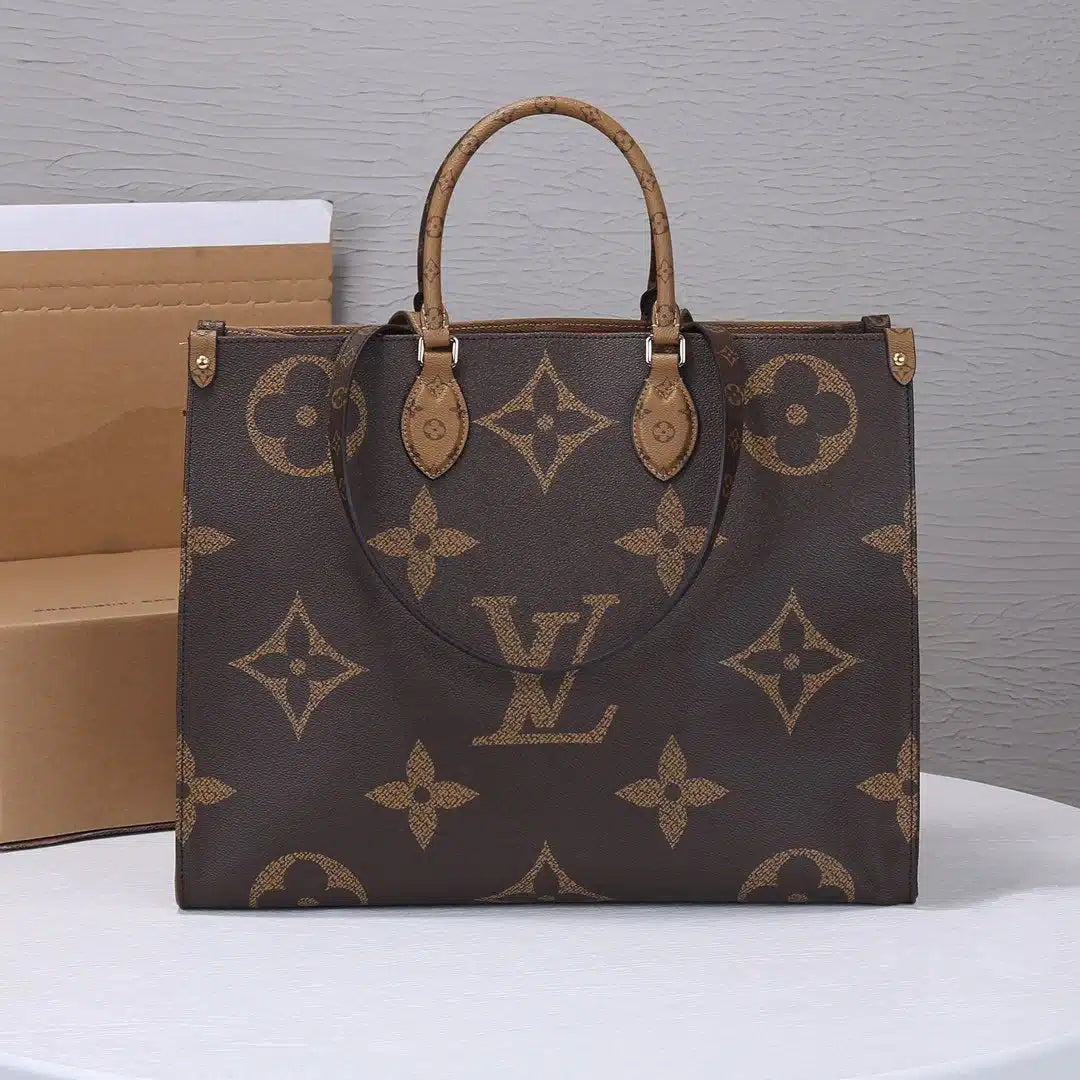 Louis Vuitton On The Go Coffee-camel Tote Bag