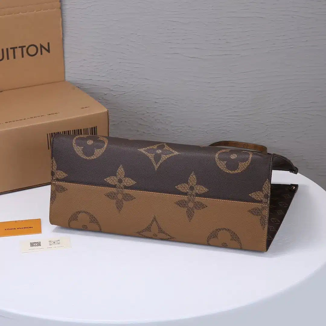 Louis Vuitton On The Go Coffee-camel Tote Bag