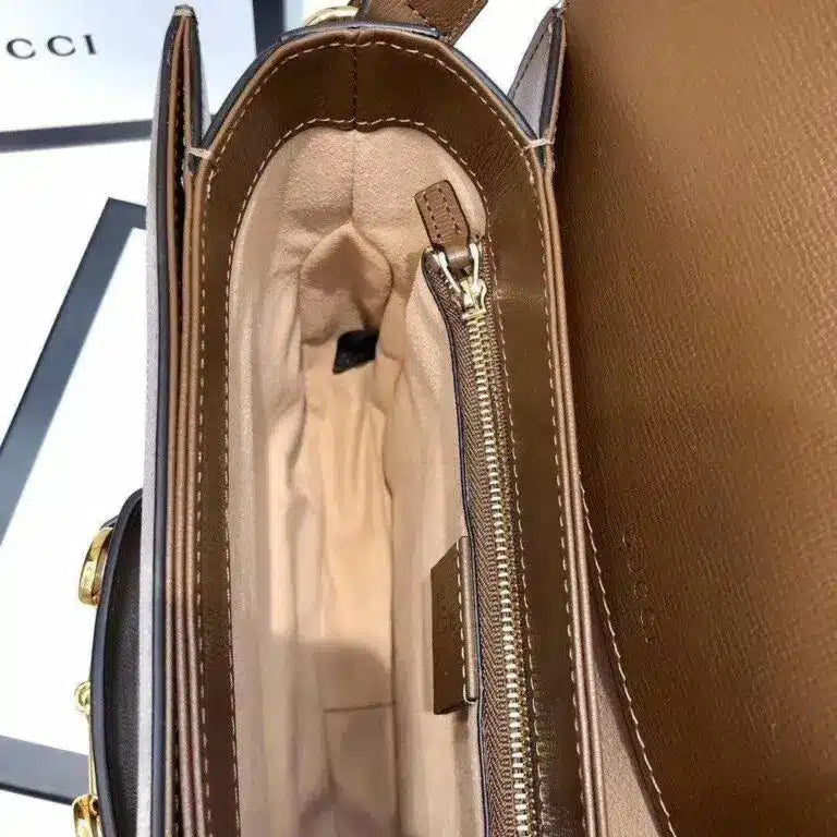 Branded Horse Bit Crossbody Sling Bag With Box