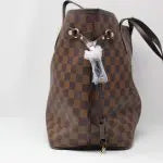 Vuitton Neverfull Coffee Grid Tote With Wallet