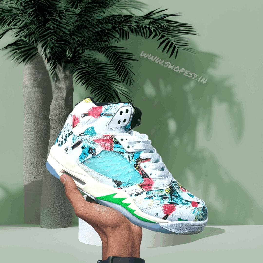 Nike Air Retro 5 Wing Glow In Dark Sneakers