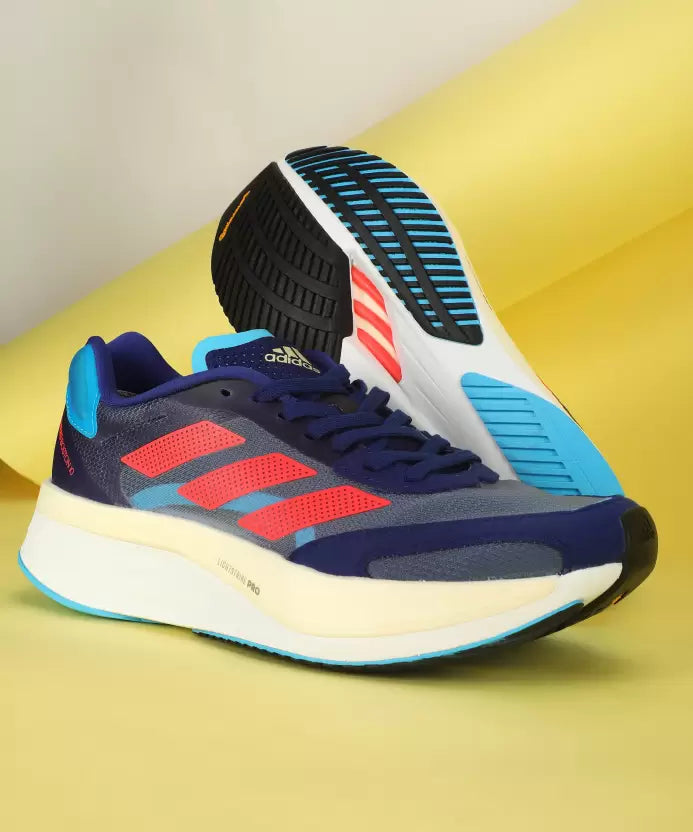 Adidas Light Strike Navy Red Running Shoes
