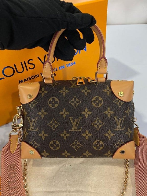 Vuitton Petite Malle Trunk Sling Bag Premium Quality With Box