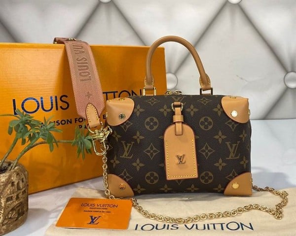 Vuitton Petite Malle Trunk Sling Bag Premium Quality With Box