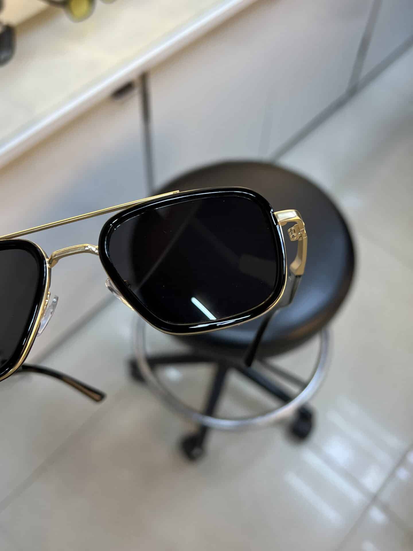 Classy Rayban Black Gold Sunglasses