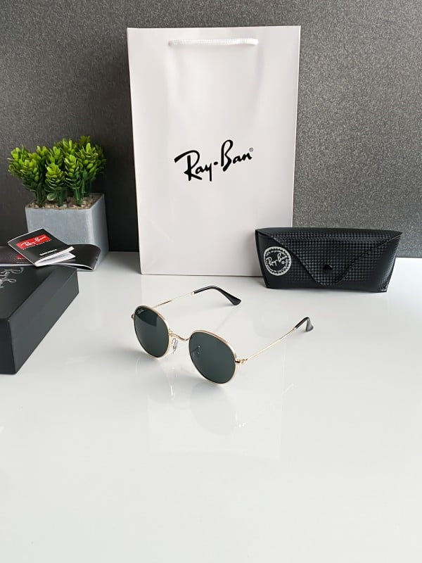 Classy Rayban Gold Black Sunglasses