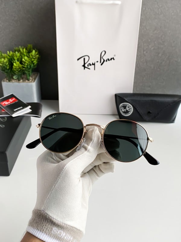 Classy Rayban Gold Black Sunglasses
