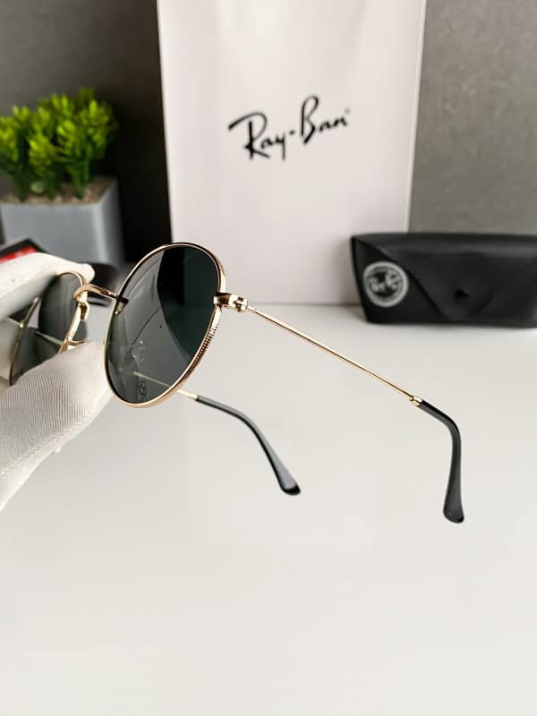 Classy Rayban Gold Black Sunglasses