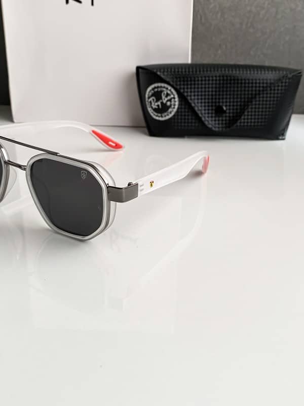 Classy Rayban White Sunglasses