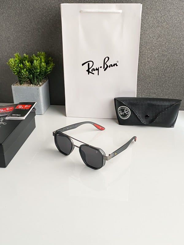 Classy Rayban Grey Black Sunglasses
