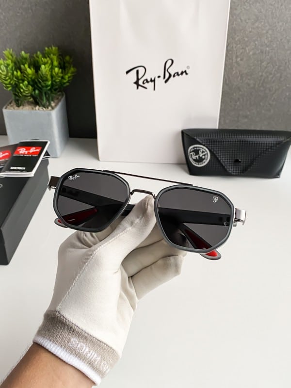 Classy Rayban Grey Black Sunglasses