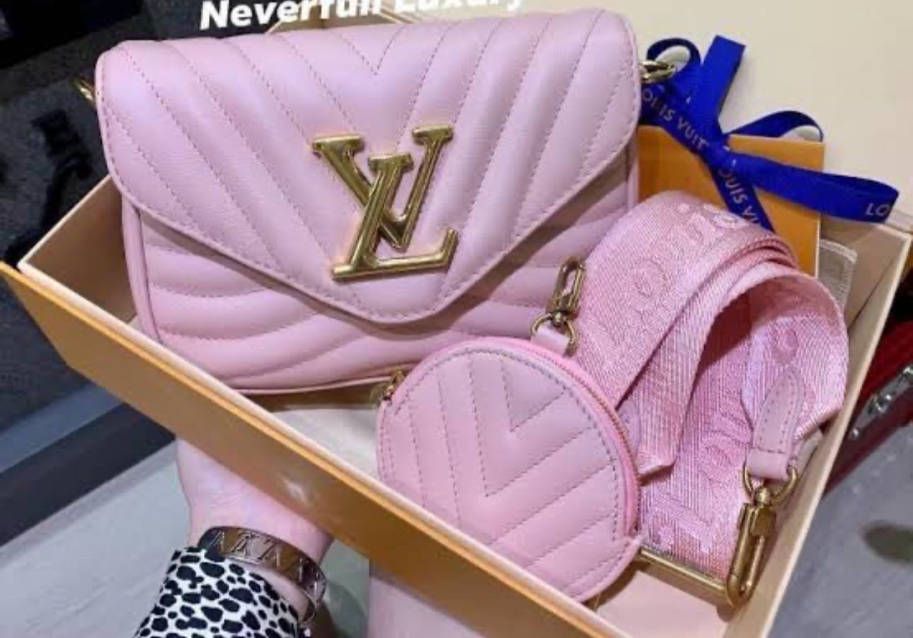 Louis Vuitton Bag Pochete Wave Pink With Box Edition Premium Bag