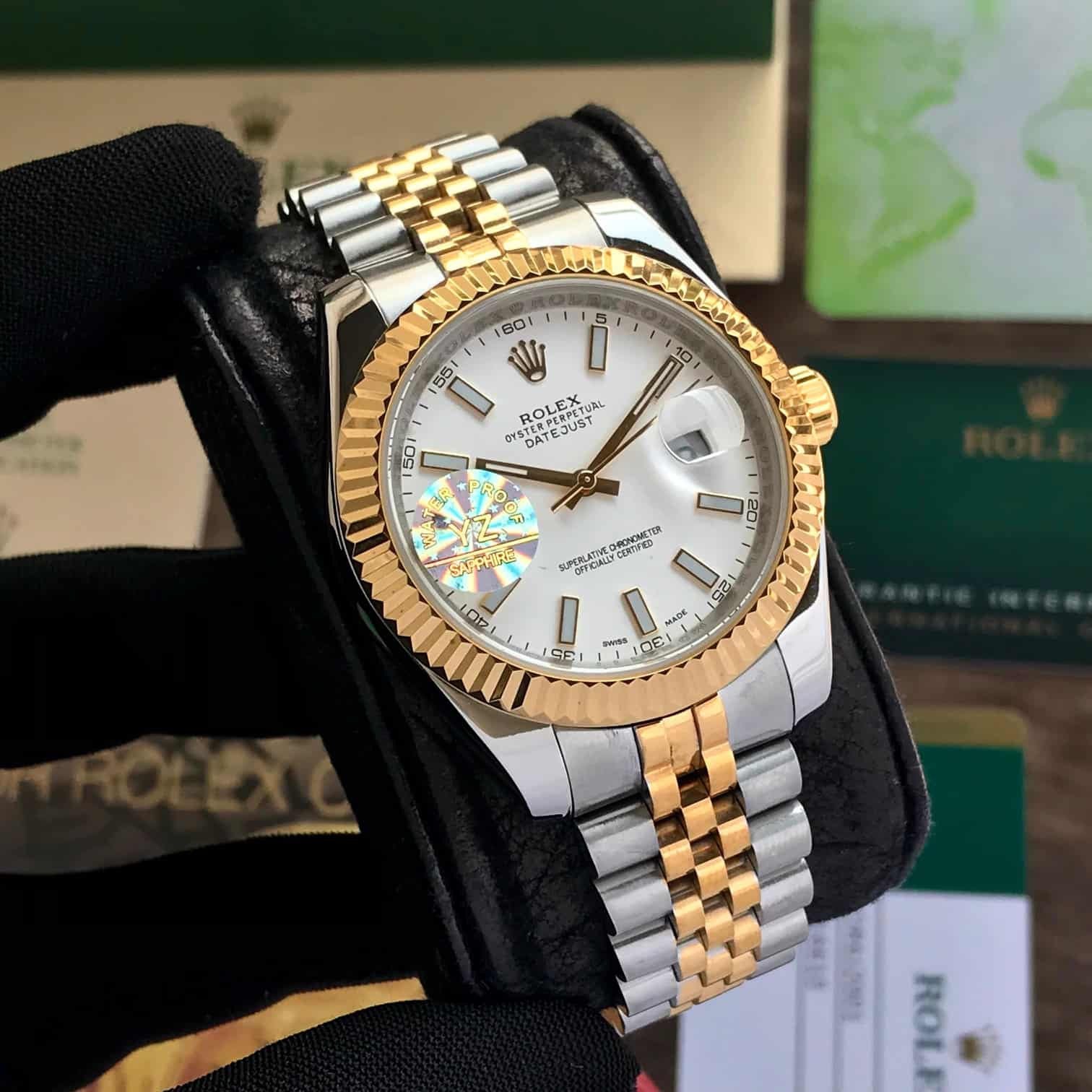 Rolex Date Just 41 Stainless Steel Japanese Automatic Mens Watch