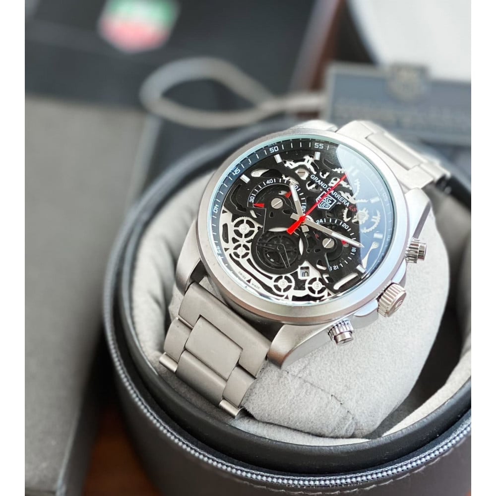Premium Perfect Combination Of Black Dial Chain Watch » Mega Fashion