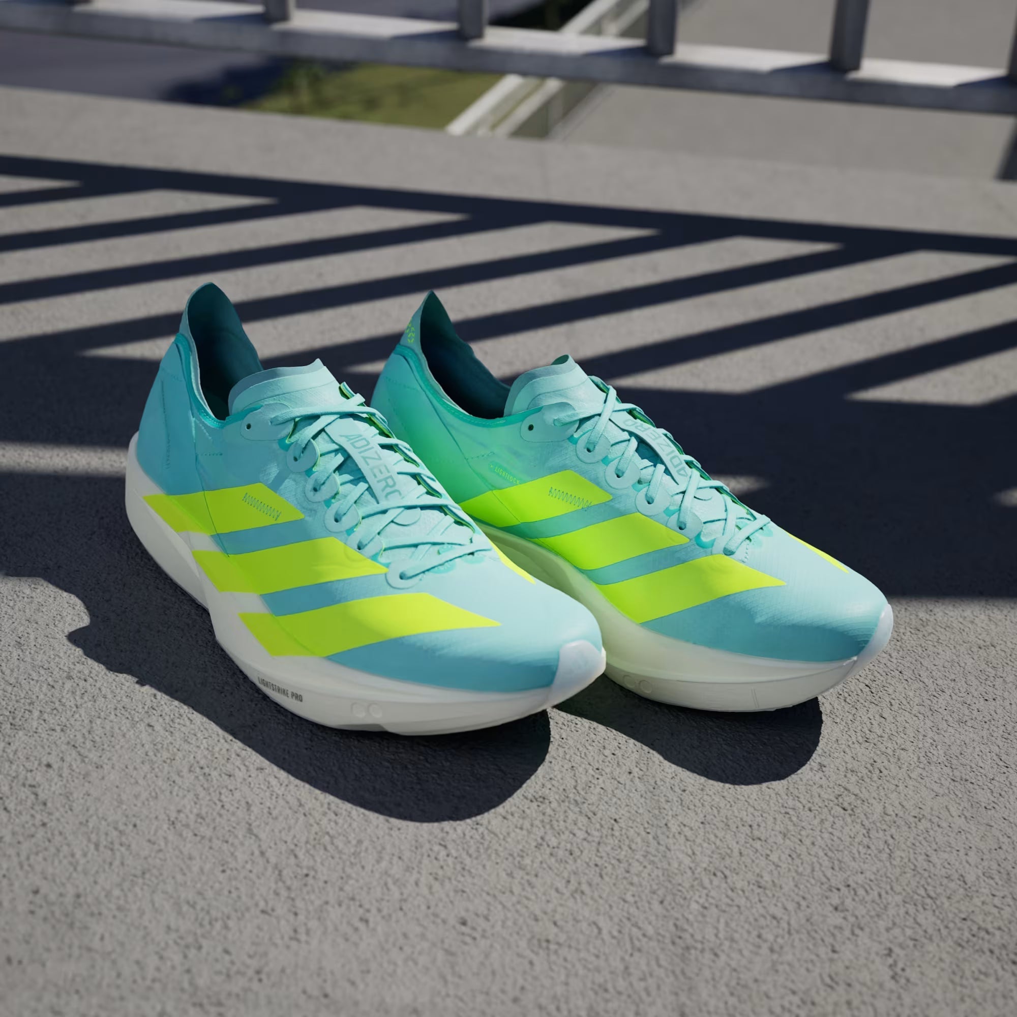 Adidas Adizero Takumi Sen 11 Flash Aqua Running Shoes