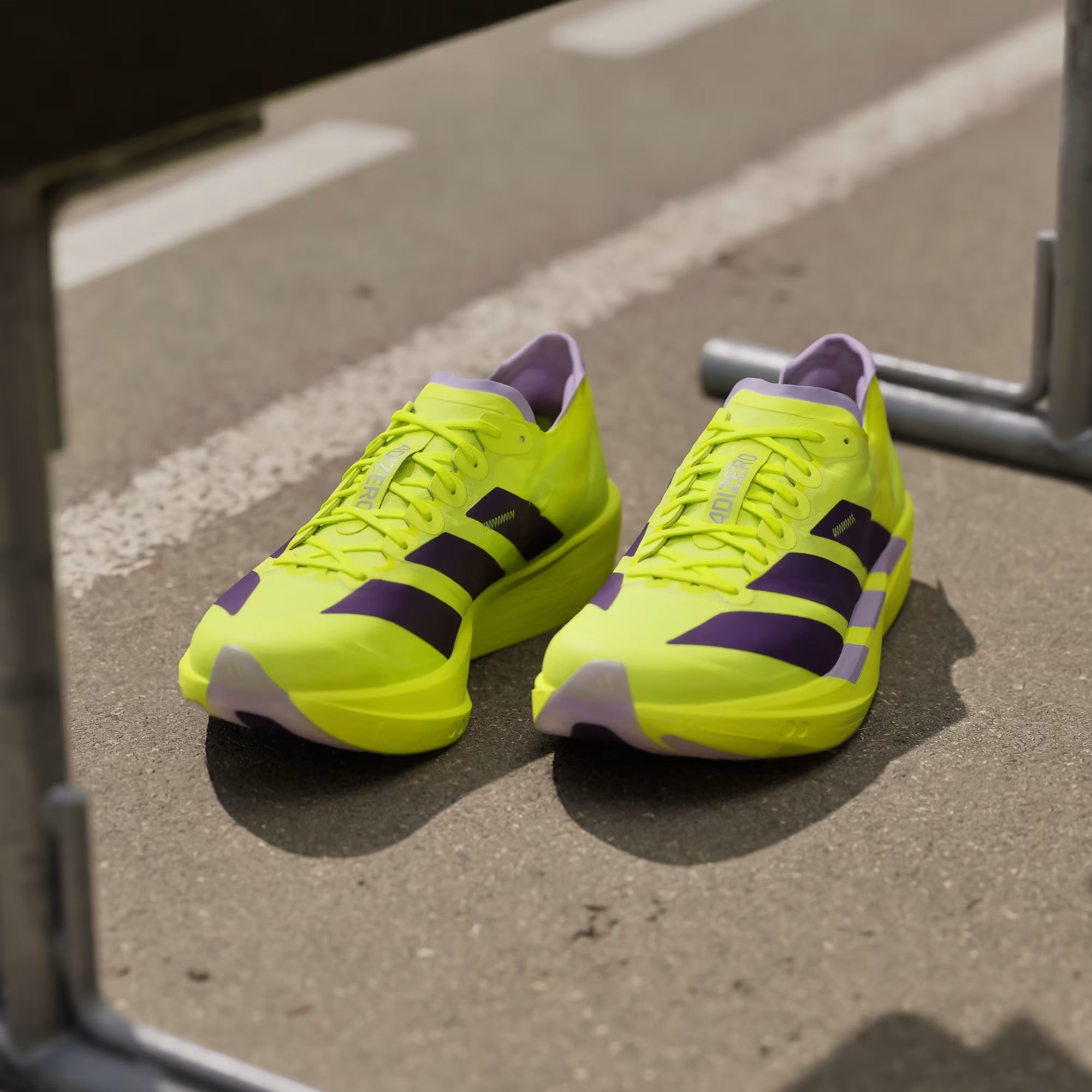 Adidas Adizero Takumi Sen 11 Solar Yellow Running Shoes