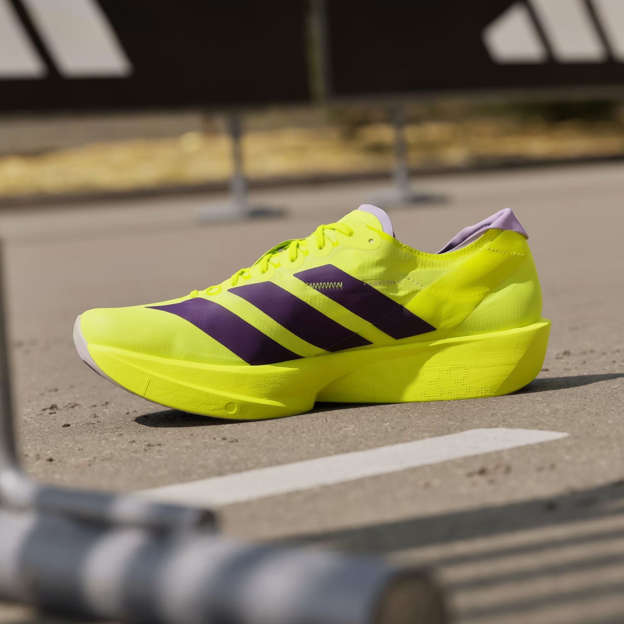 Adidas Adizero Takumi Sen 11 Solar Yellow Running Shoes