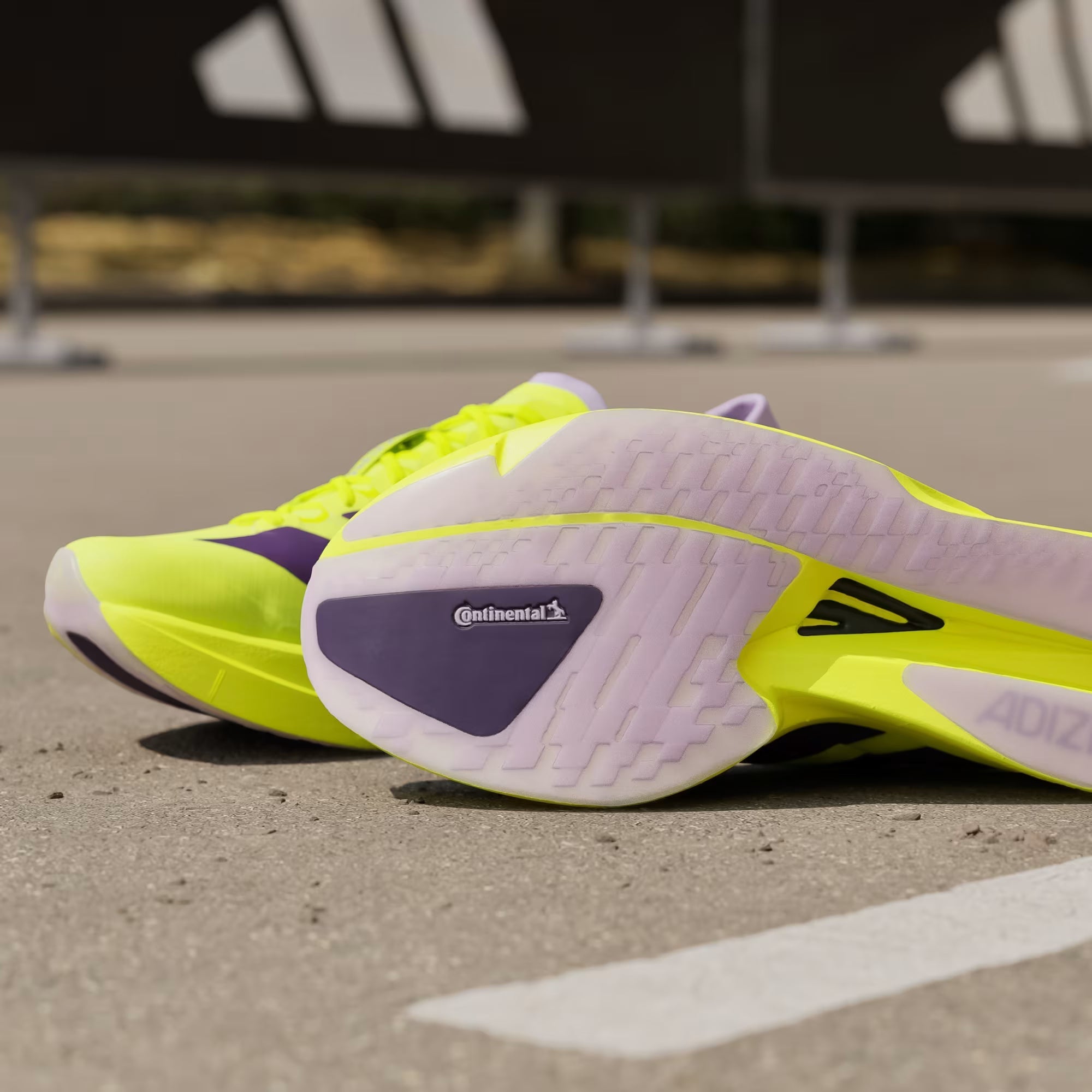 Adidas Adizero Takumi Sen 11 Solar Yellow Running Shoes