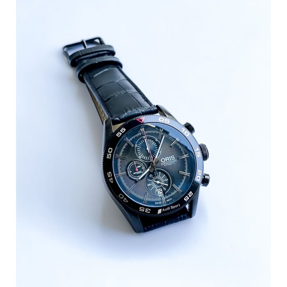 Premium Black Sports Smart Fit Leather Band Watch » Mega Fashion