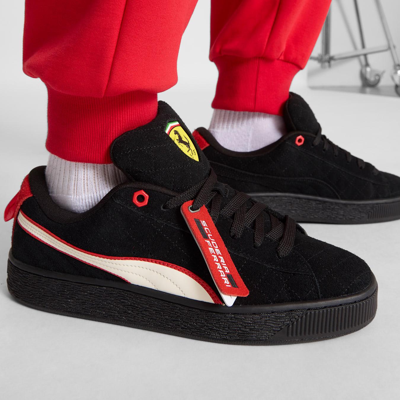 Suede XL Black Red Sneakers