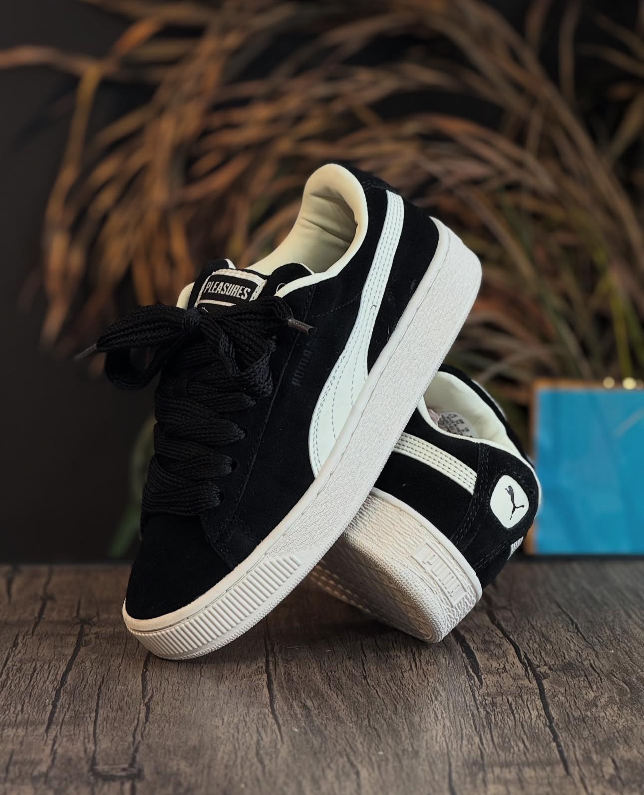 Suede XL Black White Sneakers