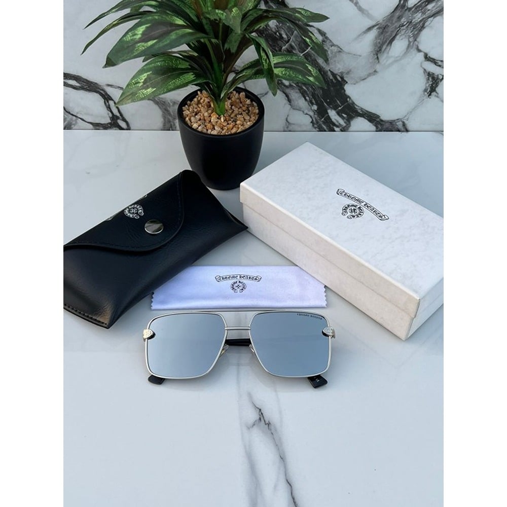 Chrome heart Sunglasses For Men Metal Silver Mercury