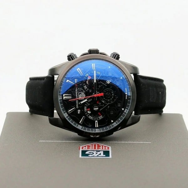Men's Leather Tag Heuer Watch