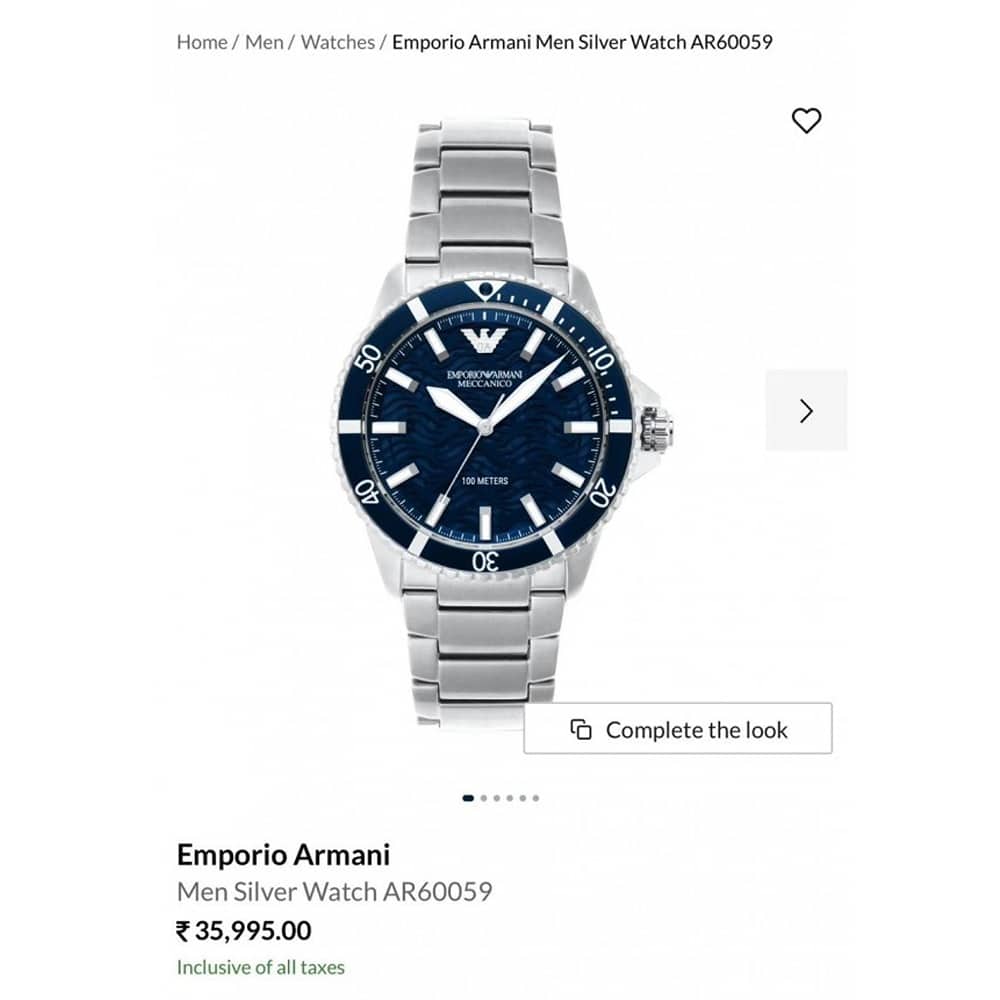 Emporio Armani Watch For Men