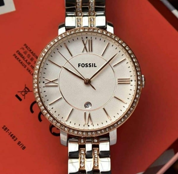 Fancy Fossil Watch For Girl