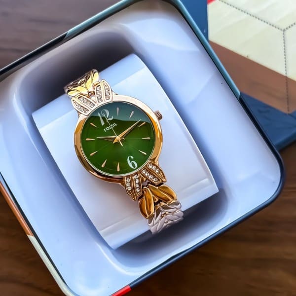 Fossil Watch For Girl Green Dial