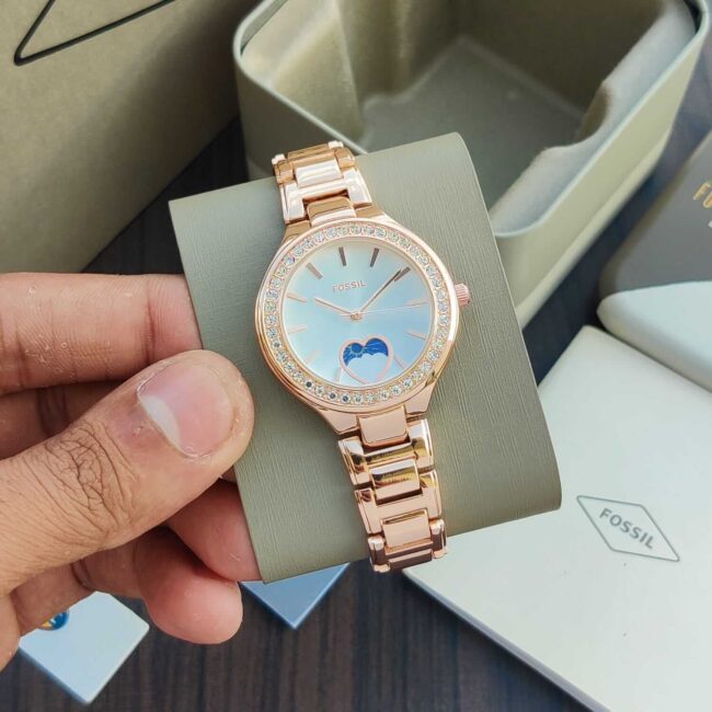 Fossil Carlie Sun Moon Watch