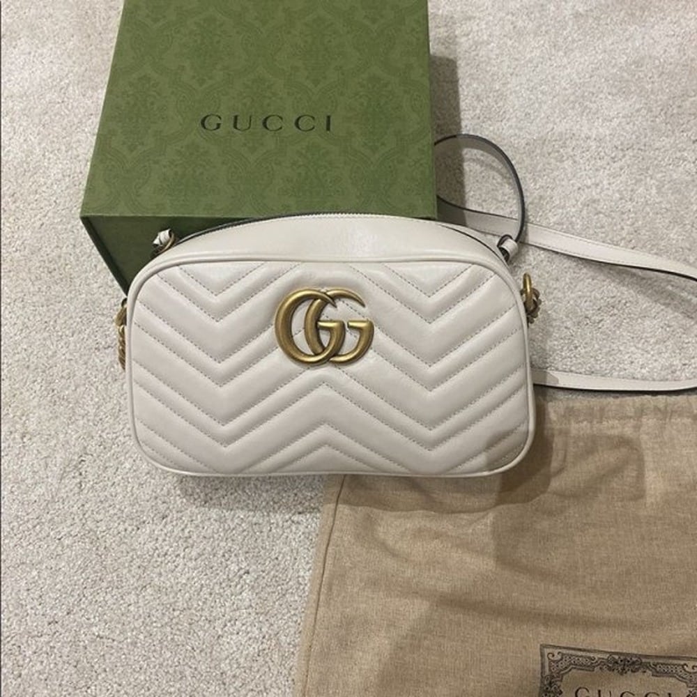 Branded Marmont Camera Sling Bag White With Og Box