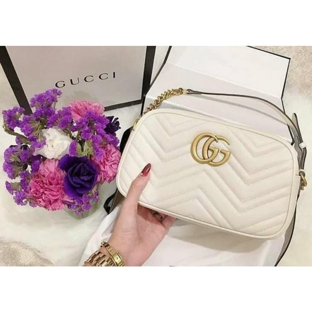 Branded Marmont Camera Sling Bag White With Og Box