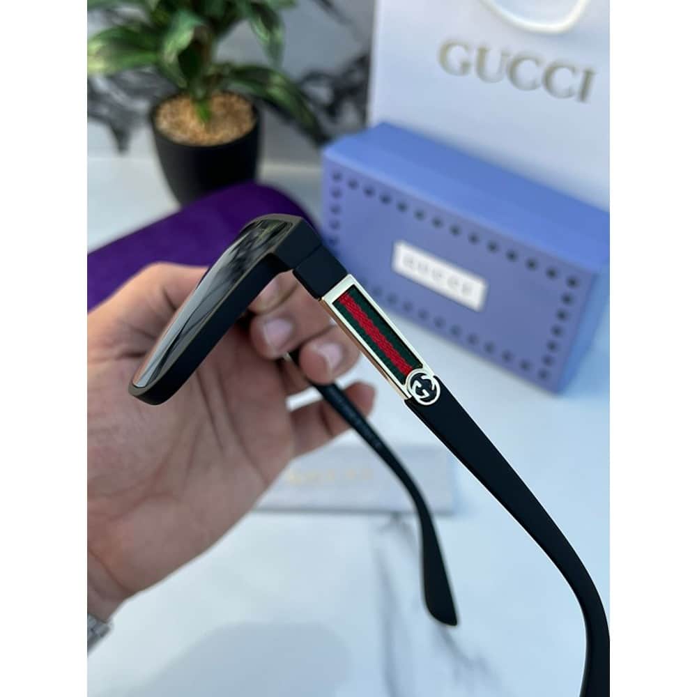 Gucci Flat Sunglasses For Men Black
