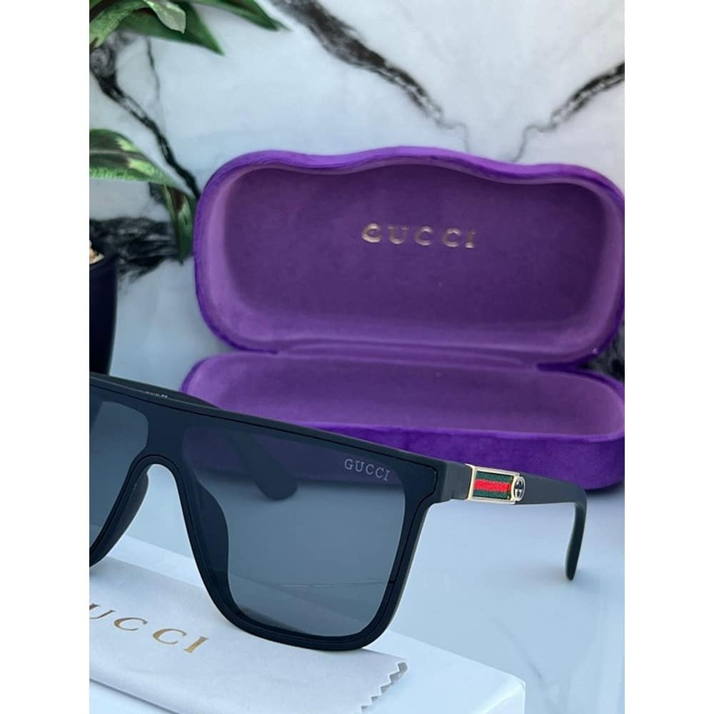Gucci Flat Sunglasses For Men Black