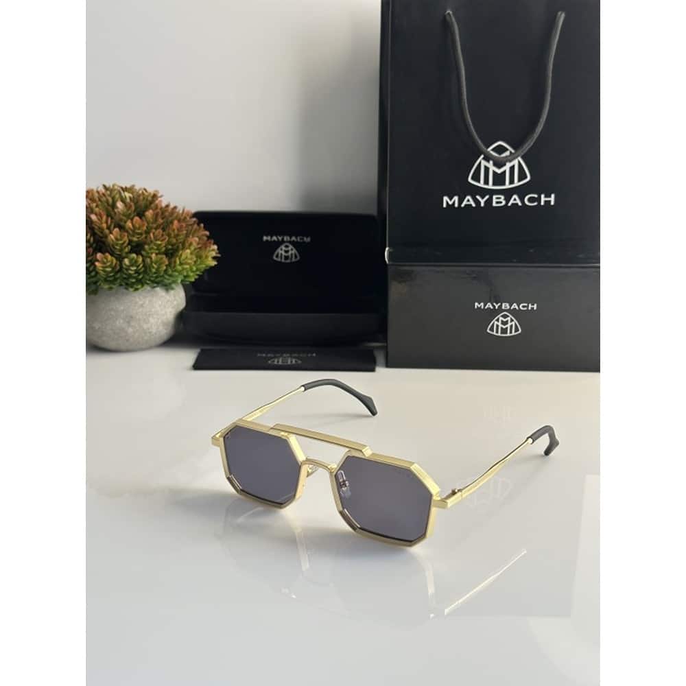 Hexagon Maybach Sunglasses For Men Gold Black