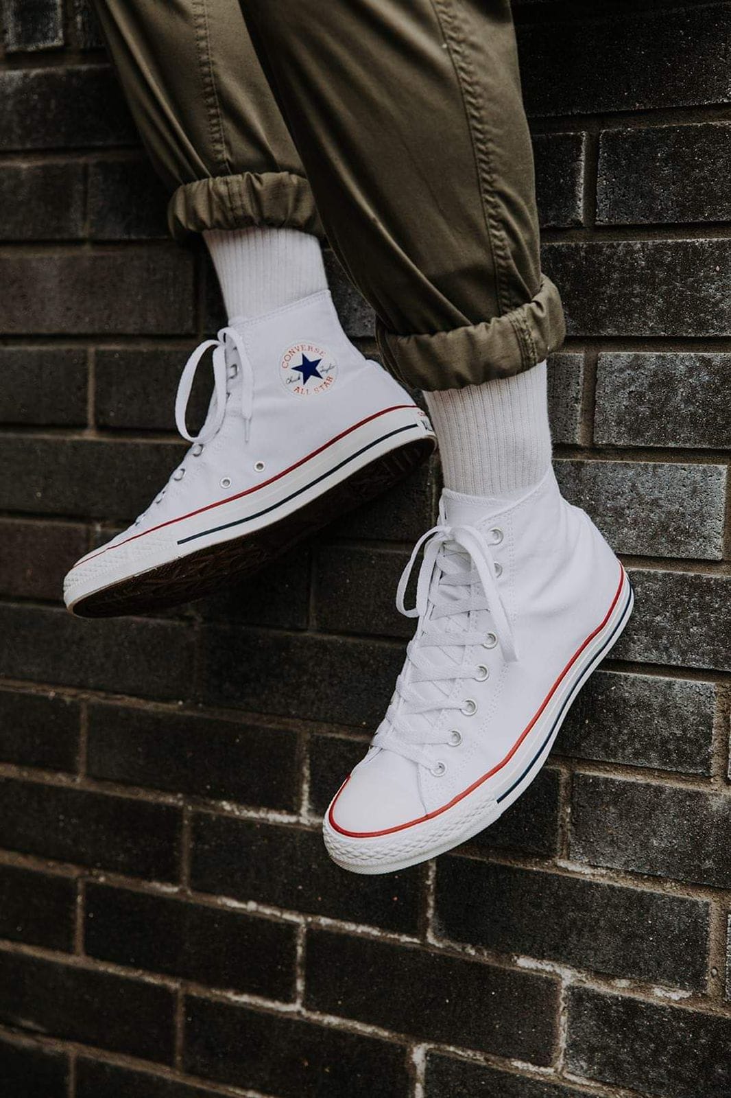 Converse All Star White Long Sneakers