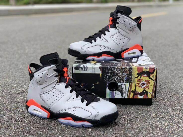 Nike Air Retro 6 Reflective Grey Sneakers