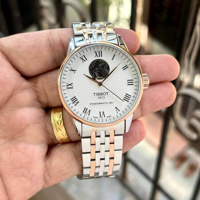 Branded 1853 Le Locle Powermatic 80 Open Heart Watch