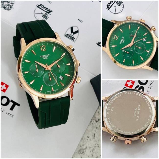 Branded 1853 Traditional Premium Slim Leather Watch