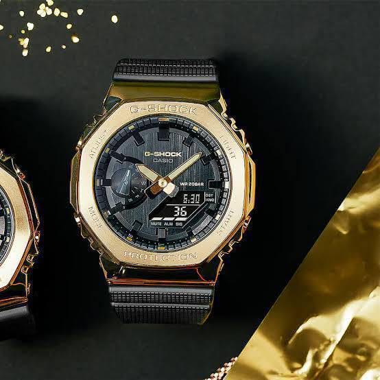 G-Shock GM-2100 Black Gold Watch