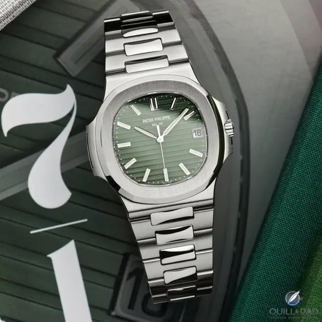 Patek Philippe Silver Green Watch