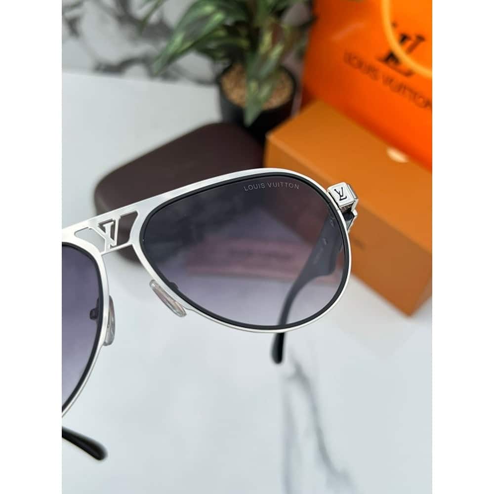 Sliver Black Louis Vuitton Sunglasses For Men